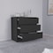 Tuhome Austin Three Drawer Dresser, Pull Out Mechanism-Black CLW8959 - alternate 3